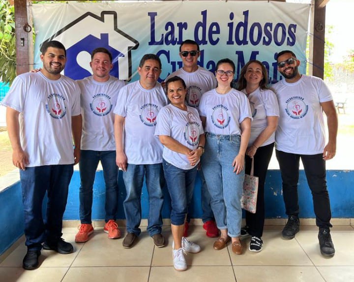 Grupo Voluntariado Diagnocel, Biocore e NE Armazenagem realiza Ação Social no Lar de Idosos Cuidar Mais
